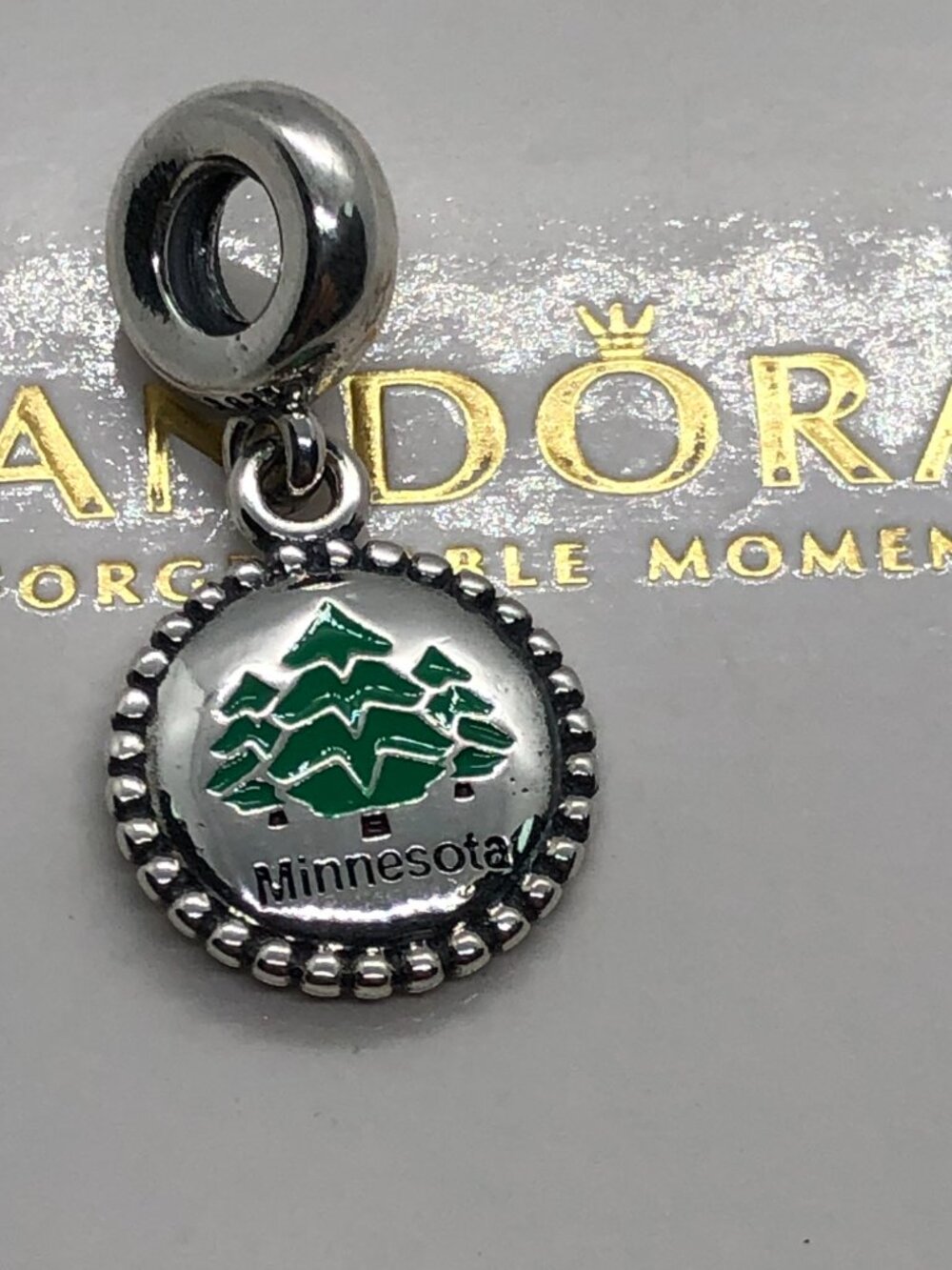 ✨🔥Pandora Minnesota Pine Trees Dangle Charm